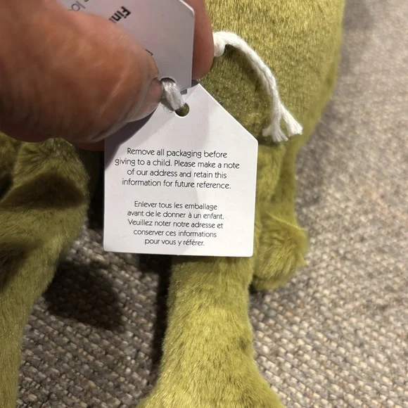 Jellycat Green and White Plush Frog Toy - Picture 7 of 14